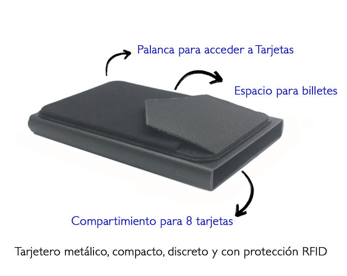 Metal Wallet + Llavero Track