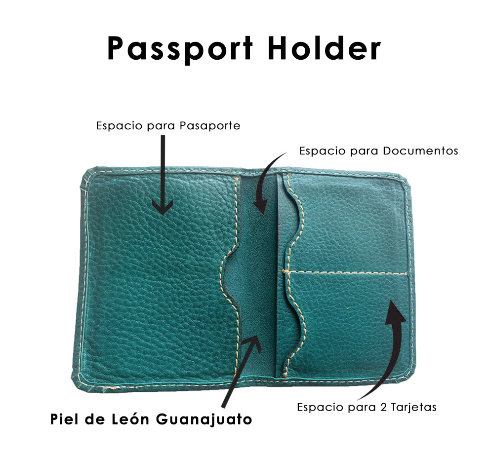 Passport Holder / Piel de León Guanajuato