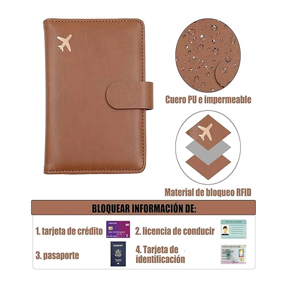 Porta Pasaporte Classic